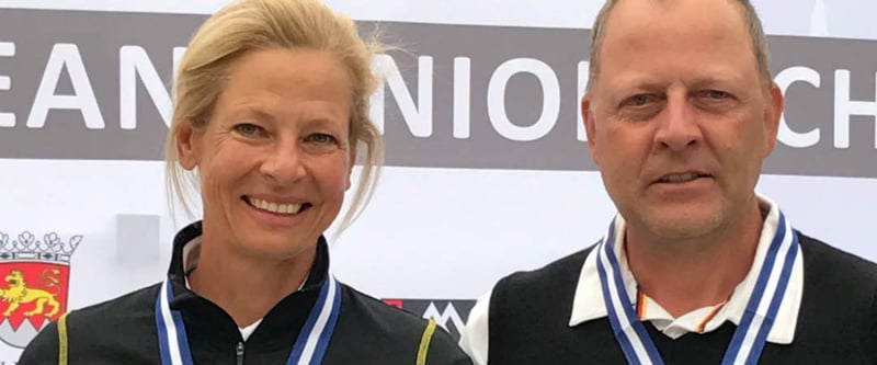 Freuen sich über ihre Erfolge bei der Europameisterschaft der AK 50: Susanne Lichtenberg und Martin Birkholz (Foto: DGV/Effert)