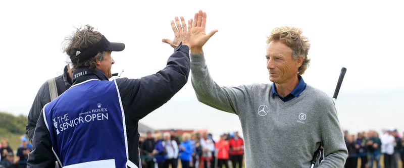 Bernhard Langer feiert seinen 10. Majorsieg. Im Golf Post Talk werden diese und andere Ereignisse ausführlich diskutiert und analysiert. (Foto: Getty)