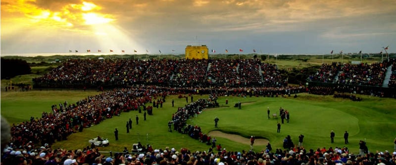 Das 18. Loch des Royal Birkdale stellt die Golfer vor schwierige Herausforderungen. (Foto: Getty)