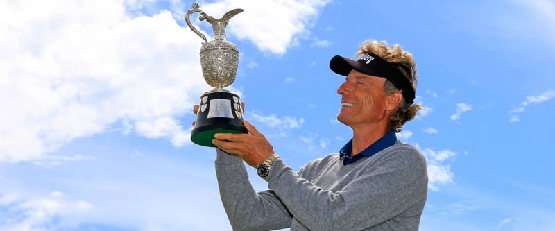 Nach 2010 und 2014 feiert Bernhard Langer seinen dritten Triumph bei der Senior Open Championship. (Foto: Getty)