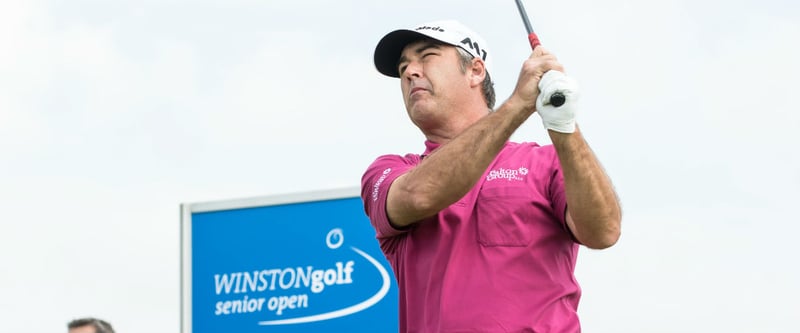 Nach dem Platzrekord überzeugte Clark Dennis auch am zweiten Tag der WINSTONgolf Senior Open. (Foto: Stefan von Stengel)