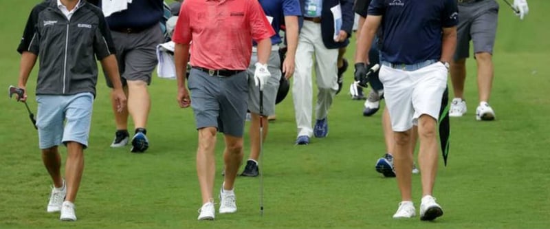 Nach der European Tour lässt jetzt auch die PGA Tour Shorts bei Trainingsrunden während ihrer Turniere und Majors zu. (Foto: Twitter@Rapparulli) Dresscode