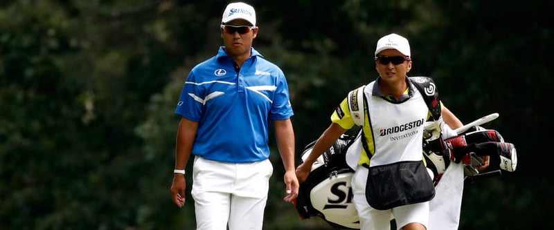 Hideki Matsuyama stark unterwegs bei der WGC - Bridgestone Invitational. Der Blick ins Bag. (Foto: Getty)