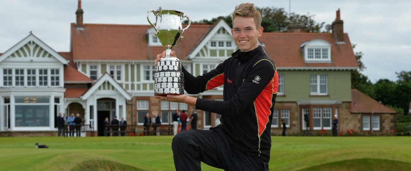 Der Berliner Falko Hanisch konnte im vergangenen Jahr die British Boys gewinnen - wie vor ihm etwa der aktuelle Masterssieger Sergio Garcia oder Ryder Cup-Spieler Matthewn Fitzpatrick. (Foto: R&A) Golfclub