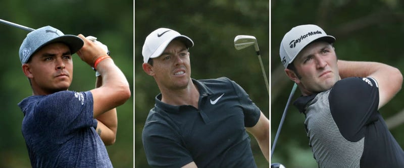 Das Trio um Rory McIlroy startet früh in die zweite Runde der PGA Championship 2017. (Foto: Getty)