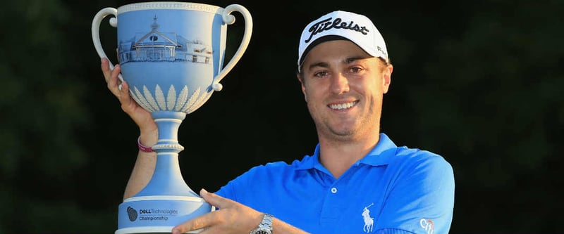 Justin Thomas ist der strahlende Sieger bei der Dell Technologies Championship 2017. (Foto: Getty)