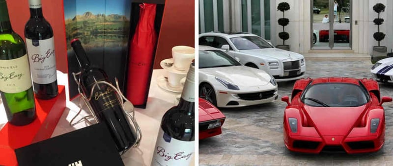 Ernie Els verkauft „Big Easy Wein“ und Ian Poulter sammelt Ferraris in seiner Freizeit. (Fotos: Instagram at ernieelsgolf/Instagram at ianjamespoulter)