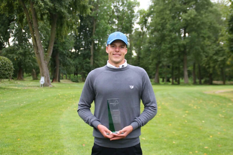 Nach drei Anläufen kann sich Finn Fleer mit dem Sieg auf der PRo Golf Tour einen Traum erfüllen. (Foto: PGA-Germany)