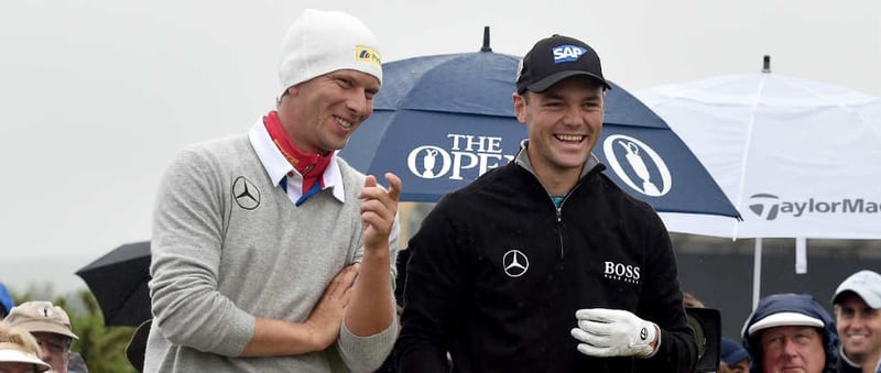 Marcel Siem und Martin Kaymer gemeinsam bei der Alfred Dunhill Links Championship. (Foto: Getty)