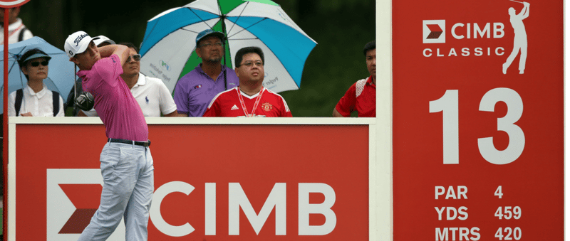 Justin Thomas hat einige Probleme in Malaysia und kann sich nicht nach oben spielen. (Foto: Getty)