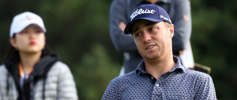 Justin Thomas erlebt in der zweiten Runde des CJ Cup die andere Seite des Nine Bridges Golfkurs. (Foto: Getty)