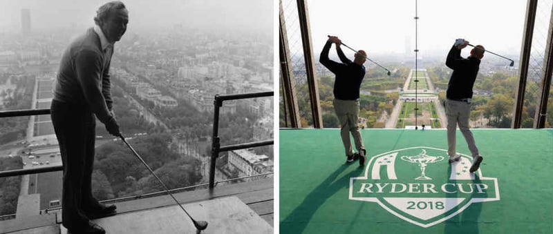 Noch ein Jahr bis zum Ryder Cup in Paris und der Countdown beginnt vom Eiffelturm. (Foto: Twitter @rydercup)