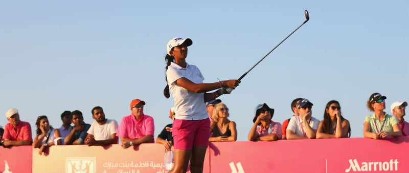 Aditi Ashok gewinnt die Fatima Bint Mubarak ladies Open in Abu Dhabi. (Foto: Getty)