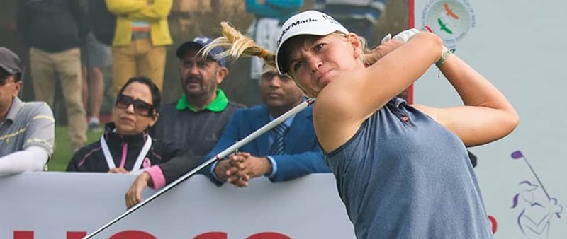 Die Französin Camille Chevalier gewinnt die Hero Women's Indian Open in ihrer ersten Saison als Profi. (Foto: LET/Twitter)