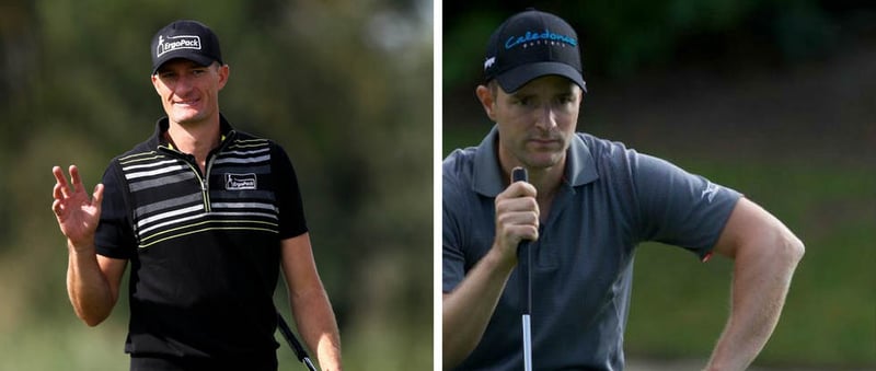 Sebastian Heisele und Marcel Schneider bei der Mauritius Open 2018. Die Tee Times. (Foto: Getty)