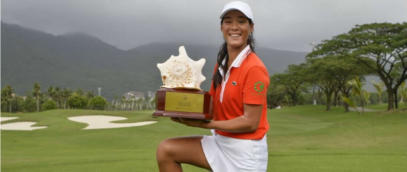 LET-Rookie Celine Boutier gewinnt die Sanya Ladies Open in China. (Foto: Twitter @LETgolf)