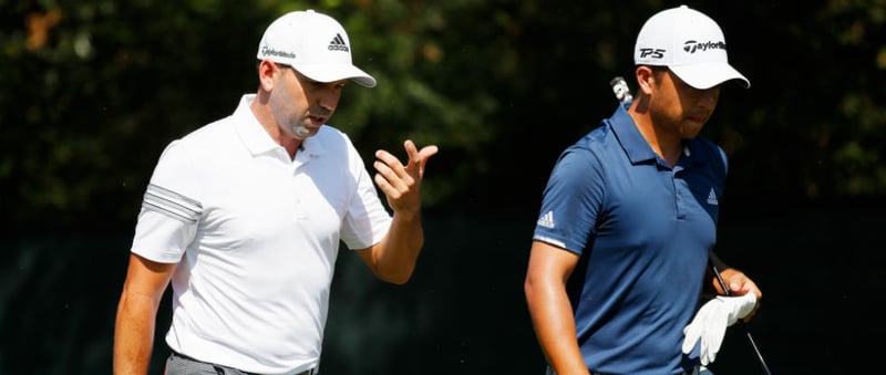 Sergio Garcia (links) und Xander Schauffele (rechts) verlängern beide ihre Verträge mit Adidas. (Foto: Getty)