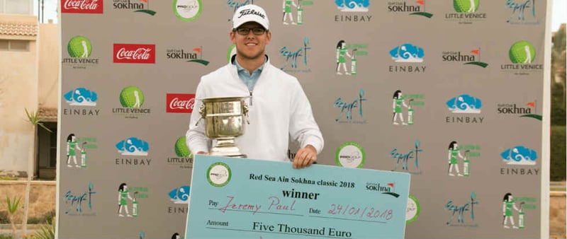 Jeremy Paul gewinnt erstes Profiturnier. (Foto: Pro Golf Tour)