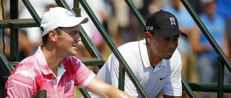 Martin Kaymer und Tiger Woods bei der Genesis Open 2018. Tee Times. (Foto: Getty)