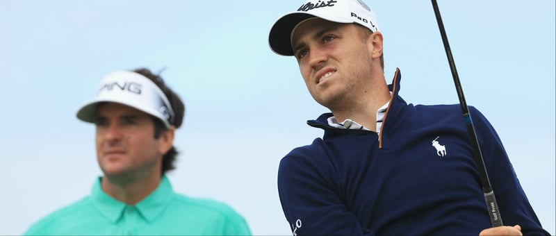 Auf dem Weg zur Nummer 1 der Welt muss Justin Thomas bei der World Golf Championship an Bubba Watson vorbei. (Foto: Getty)