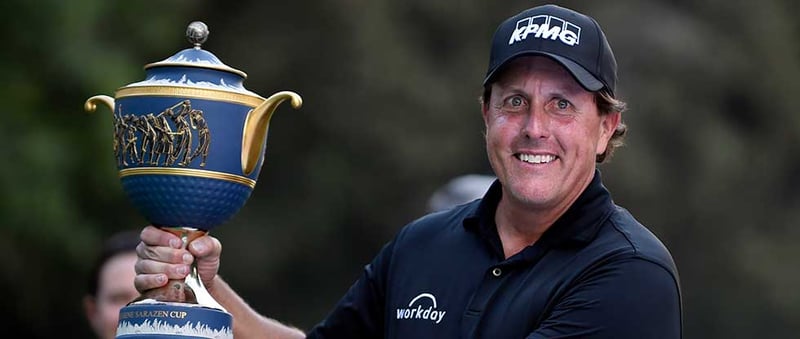 Phil Mickelson gewinnt die World Golf Championship in Mexiko. (Foto: Getty)