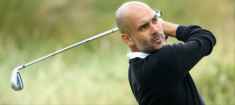 Während seine Mannschaft gewinnt, war Pep Guardiola auf dem Golfplatz unterwegs. (Foto: Getty)