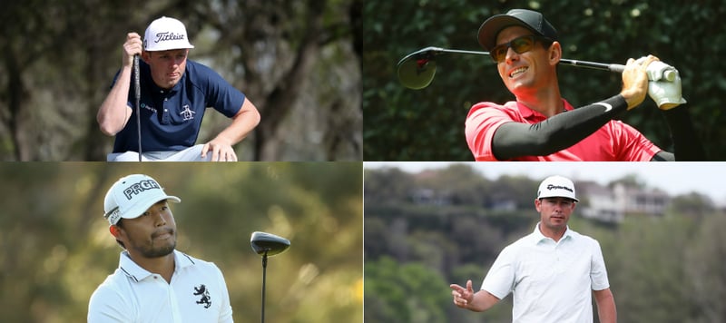 Diese vier Golfer dürfen ihre Koffer für das US Masters Tournament 2018 packen: Cameron Smith (o.l.), Satoshi Kodaira (u.l.) Dylan Frittelli (o.r.) und Chez Reavie (u.r.). (Foto: Getty)