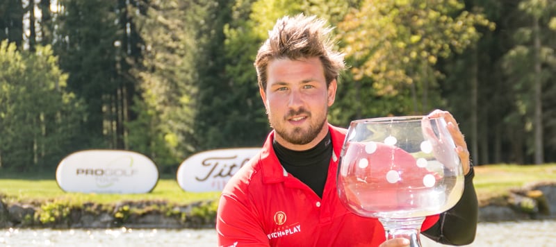 Mathieu Decottignies Lafon krönte auf der Pro Golf Tour unverhofft zum Sieger der Haugschlag NÖ Open 2018. (Foto: Pro Golf Tour)