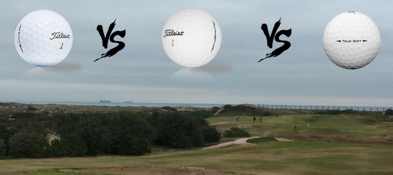 Golf Post hat in Valencia im Golfclub El Saler die drei Titleist Golfball-Modelle Velocity, Tour Soft und Pro V1 miteinander verglichen und unter die Lupe genommen. (Foto: Golf Post / Titleist)