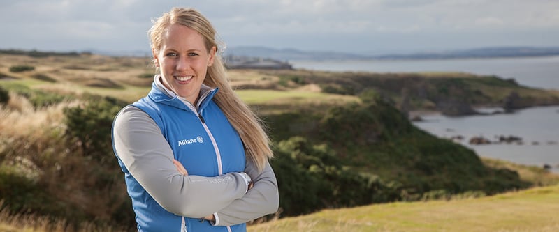 Caroline Larsson wurde nach einer schweren Krankheit das rechte Bein teilamputiert. (Foto: Bernd Ducke/Allianz)