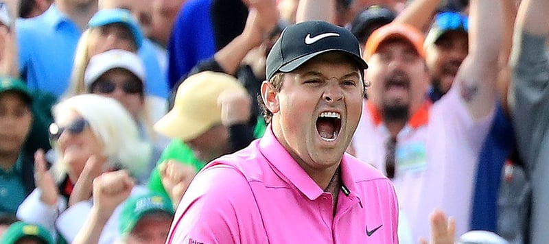 Patrick Reed feiert beim US Masters 2018 seinen ersten Majortitel auf dem 18. Grün. (Foto: Getty)