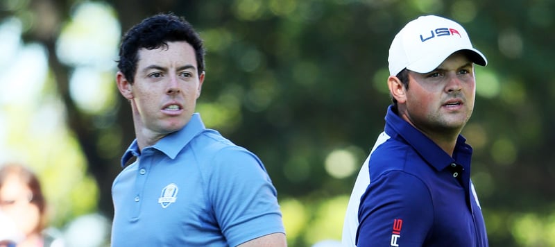 Am FInaltag jagt Rory McIlroy (l) Patrick Reed. Die Tee Times zum Finale des US Masters 2018. (Foto: Getty)