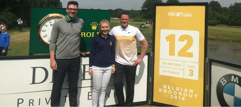 Diese drei Golf Post Community Mitglieder haben es beim Belgian Knockout mit den Profis aufgenommen. (Foto: Golf Post)