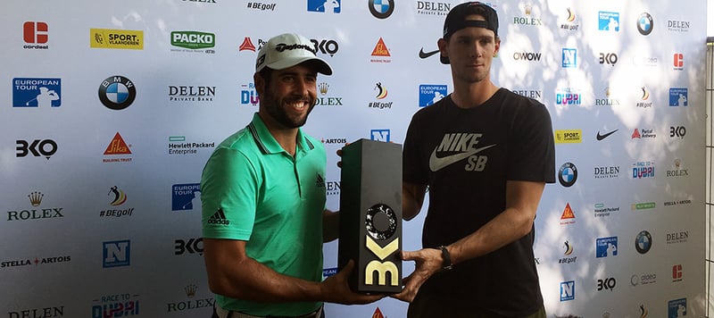 Adrian Otaegui sichert sich den Sieg auf der European Tour bei der ersten Auflage des Belgian Knockout. (Foto: Golf Post)