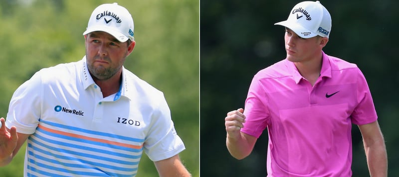 Gehen als Führende in das Finale der AT&T Byron Nelson: Marc Leishman und Aaron Wise. (Foto: Getty)