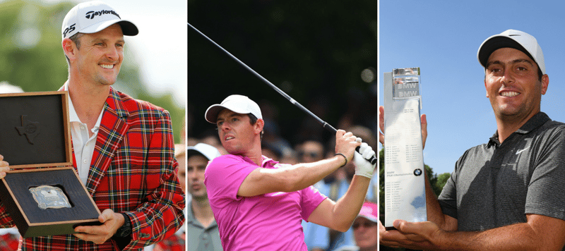 Die TaylorMade-Equipment-Spieler Justin Rose, Rory McIlroy und Francesco Molinari mit guten Ergebnissen auf European Tour und PGA Tour. (Foto: Getty)