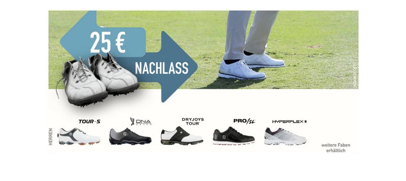 FootJoy Schuhtauschaktion: 25€ Rabatt sichern. (Foto: FootJoy)