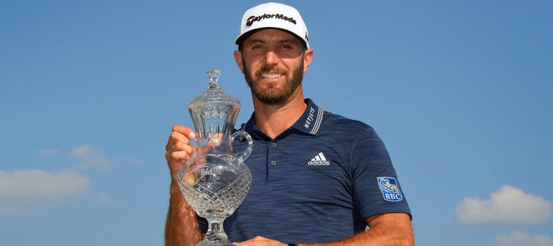 Mit seinem zweiten Saisonsieg auf der PGA Tour ist Dustin Johnson wieder die Nummer 1 der Welt. (Foto: Twitter/@DJohnsonPGA)