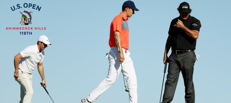 Rory McIlroy und Co. hatten zum Auftakt der US Open 2018 schwer zu kämpfen. (Foto: Getty)