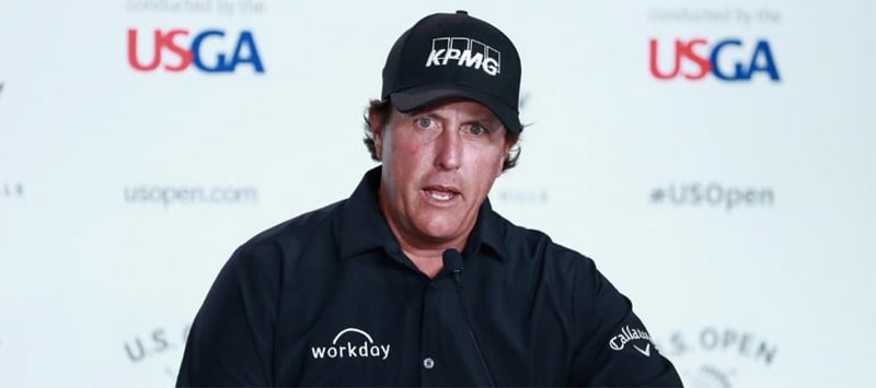 US Open Golf 2018 Phil Mickelson (Foto: Twitter.com/usopengolf)