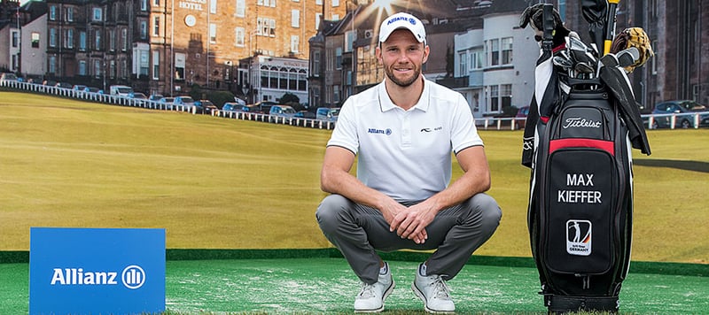 Max Kieffer im großen Golf Post Interview über seine Zeit auf der European Tour. (Foto: Allianz)