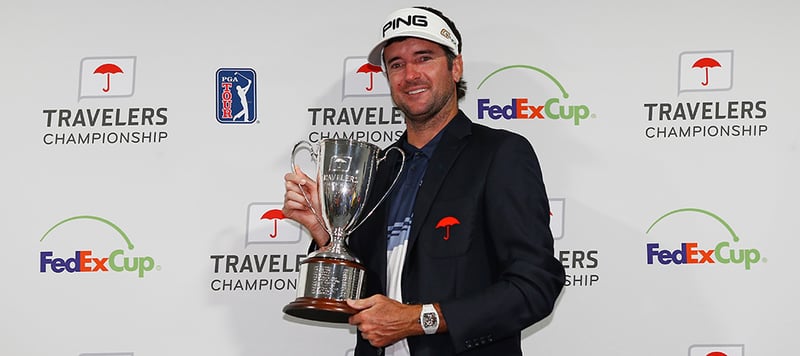 Bubba Watson gewinnt mit der Travelers Championship bereits seinen dritten Titel auf der PGA Tour 2018. (Foto: Getty)