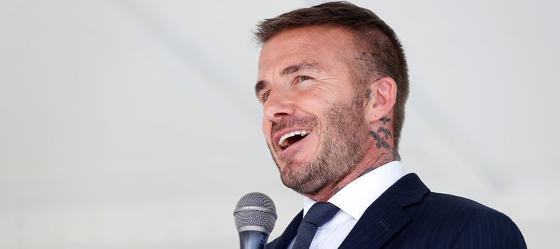 David Beckham Fußball Stadion auf Golfplatz