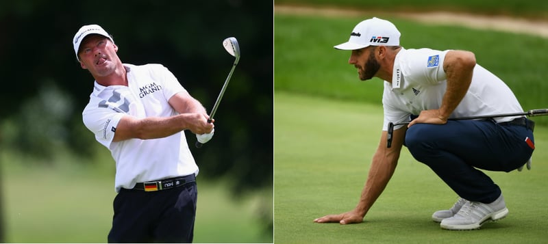 Auf der PGA Tour tut Alex Cejka sich schwer, während Dustin Johnson nach vorne stürmt. (Foto: Getty)