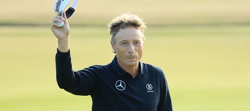 Bernhard Langer übersteht den Cut der British Open 2018. (Foto: Getty)