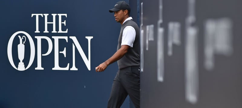 Tiger Woods ist bei der Open Championship 2018 gekommen um zu begeistern. (Foto: Getty)