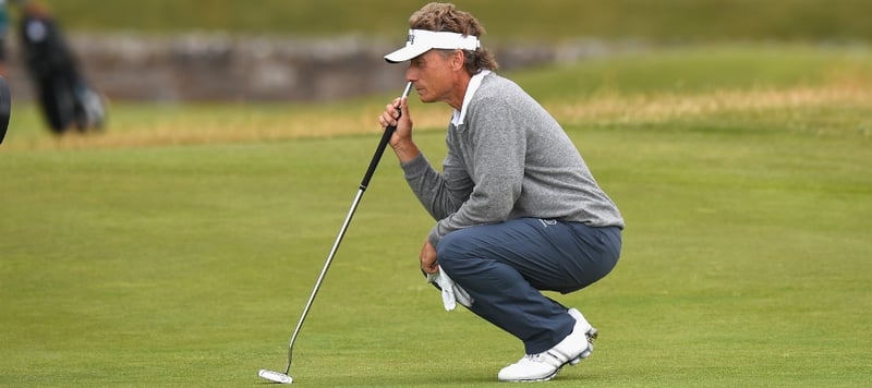 Bernhard Langer geht als Zweiter in das Finale bei der Senior Open Championship. (Foto: Getty)