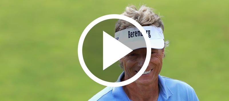 Golf Video Bernhard Langer Eagle Hole-Out PGA Tour Champions Boeing Classic 2018