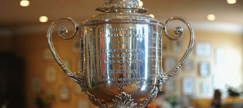 Die Wanamaker Trophy winkt dem Sieger der PGA Championship 2018. (Foto: Getty)