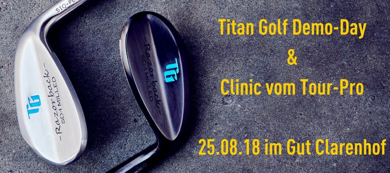 Titan Golf lädt zum Testen ein. Am 25.08.2018 steigt das Event im Gut Clarenhof. (Foto: Titan Golf)